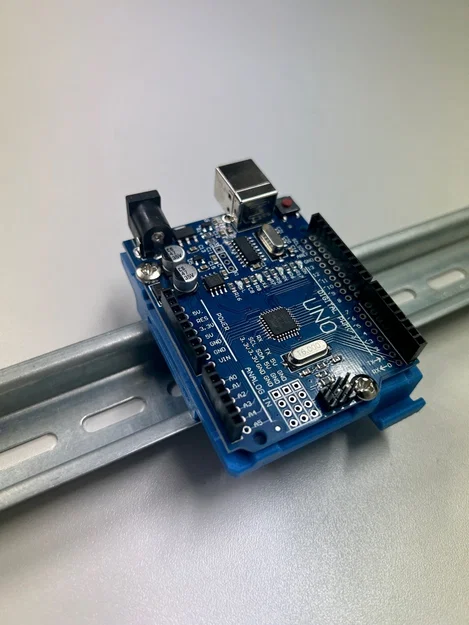Ngàm gắn DIN Rail cho Arduino Uno / CNC Shield - Image 4