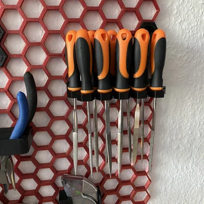 Giá treo dũa và dụng cụ nhỏ cho hệ thống Honeycomb Storage Wall