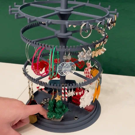 Kệ xoay mở rộng cho bông tai, nhẫn và dây chuyền nhỏ - Image 1