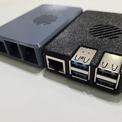 Case Raspberry Pi 5 (snap fit) Ultra Slim có lỗ bắt ốc