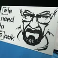 Bảng trang trí Heisenberg Breaking Bad in 3D ấn tượng - Thumbnail 1