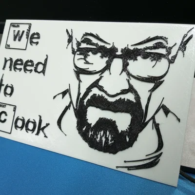 Bảng trang trí Heisenberg Breaking Bad in 3D ấn tượng