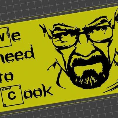 Bảng trang trí Heisenberg Breaking Bad in 3D ấn tượng