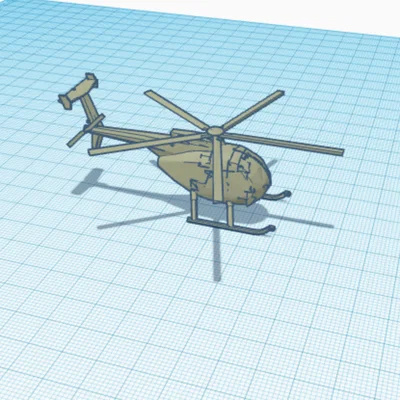 Mô hình trực thăng (Helicopter) in 3D trang trí bàn làm việc đẹp mắt