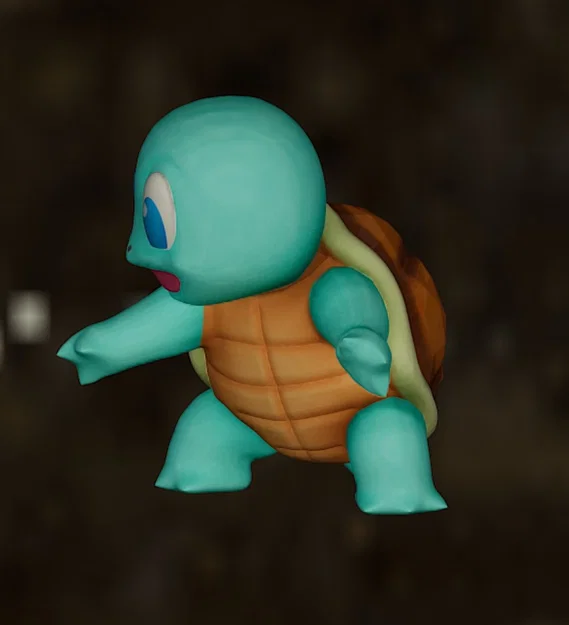 Mô hình 3D Squirtle Pokemon dễ thương in đa màu sắc - Image 2