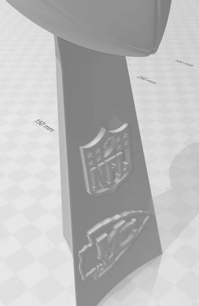 Cúp Lombardi Kansas City Chiefs Superbowl LVIII 2024 - Image 3