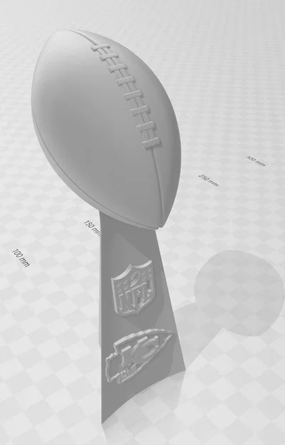 Cúp Lombardi Kansas City Chiefs Superbowl LVIII 2024 - Image 4