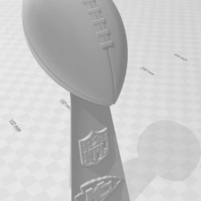 Cúp Lombardi Kansas City Chiefs Superbowl LVIII 2024