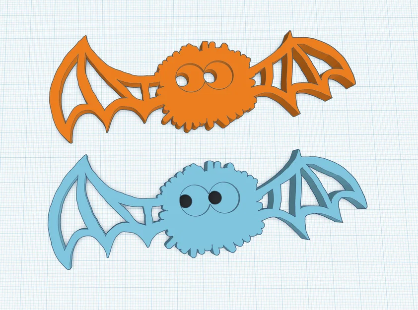 Mô hình trang trí Halloween Bat (Dơi Halloween) in 3D siêu dễ - Image 1