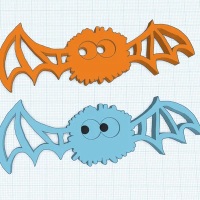Mô hình trang trí Halloween Bat (Dơi Halloween) in 3D siêu dễ
