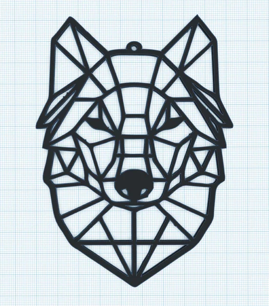 Mô hình trang trí đầu sói (Wolf Decor) nghệ thuật in 3D siêu dễ - Image 1