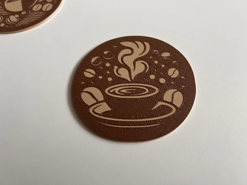 Miếng lót ly Coffee & Love in 3D đẹp mắt và tinh tế - Image 2