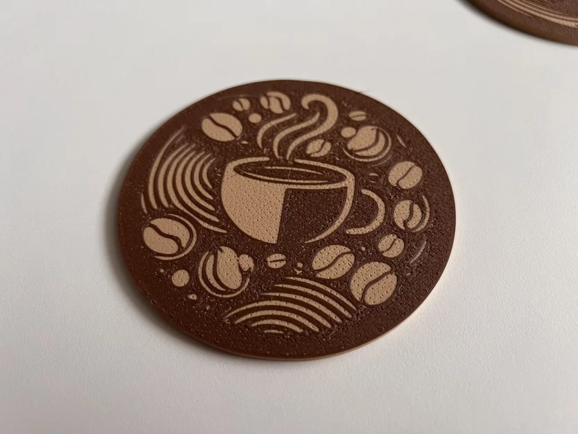 Miếng lót ly Coffee & Love in 3D đẹp mắt và tinh tế - Image 3