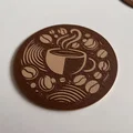 Miếng lót ly Coffee & Love in 3D đẹp mắt và tinh tế - Thumbnail 3