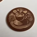 Miếng lót ly Coffee & Love in 3D đẹp mắt và tinh tế - Thumbnail 4