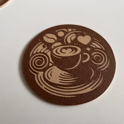 Miếng lót ly Coffee & Love in 3D đẹp mắt và tinh tế