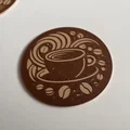 Miếng lót ly Coffee & Love in 3D đẹp mắt và tinh tế - Thumbnail 5