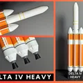 Mô hình tên lửa DELTA IV HEAVY tỉ lệ 1:200 (STL) - Thumbnail 1