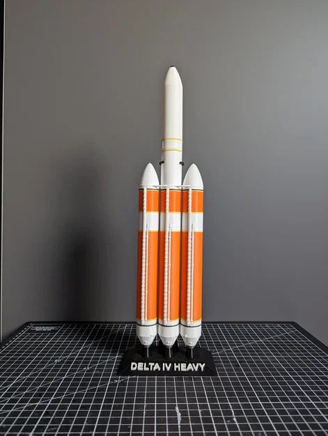 Mô hình tên lửa DELTA IV HEAVY tỉ lệ 1:200 (STL) - Image 2