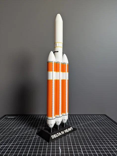 Mô hình tên lửa DELTA IV HEAVY tỉ lệ 1:200 (STL) - Image 3