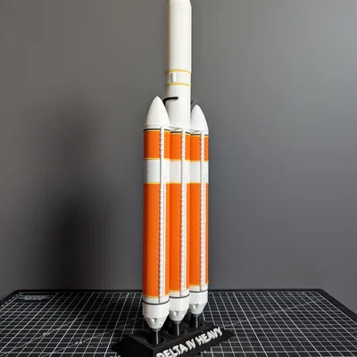 Mô hình tên lửa DELTA IV HEAVY tỉ lệ 1:200 (STL)
