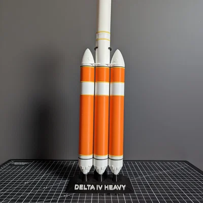 Mô hình tên lửa DELTA IV HEAVY tỉ lệ 1:200 (STL)
