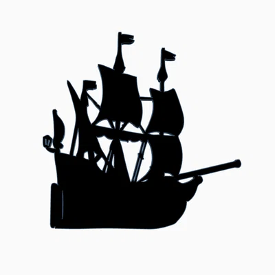 Mô hình Tàu Cướp Biển (Pirate Ship) in 3D trang trí treo tường