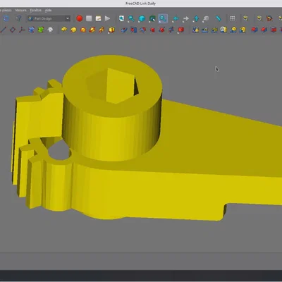 Bánh răng điều khiển cánh gió máy lạnh cho C4 Picasso (In 3D)