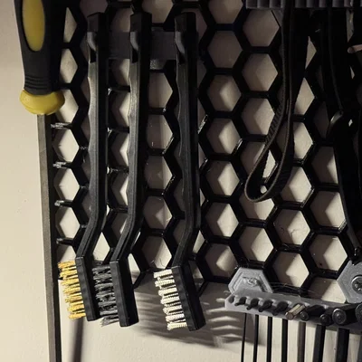 Giá treo bàn chải sắt cho Honeycomb Storage Wall (STL File)