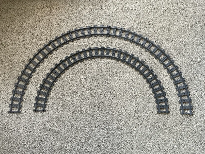 Đường ray cong R56 L-Gauge – Tương thích với LEGO Track - Image 2