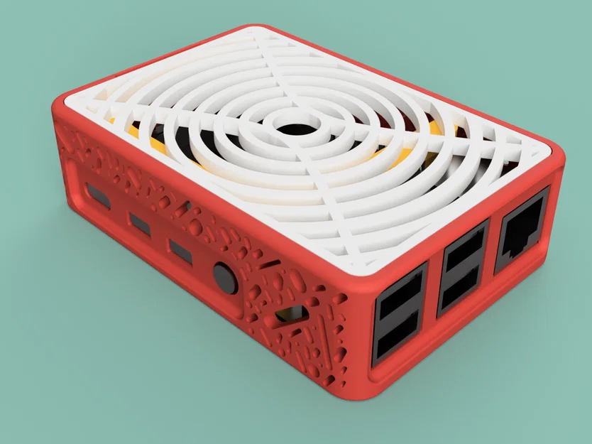 Vỏ Raspberry Pi 4 với top tuỳ biến (in khoảng 4–5 giờ) - Image 1