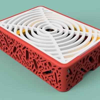 Vỏ Raspberry Pi 4 với top tuỳ biến (in khoảng 4–5 giờ)