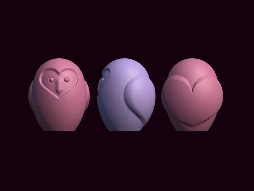 Owlentine – Cú mèo Valentine đơn giản, dễ resize - Image 3