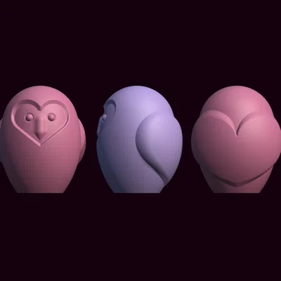 Owlentine – Cú mèo Valentine đơn giản, dễ resize