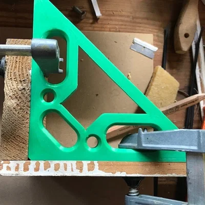 UFS-069 Êke thợ mộc & kẹp góc vuông 90° (Try Square & Corner Clamp)