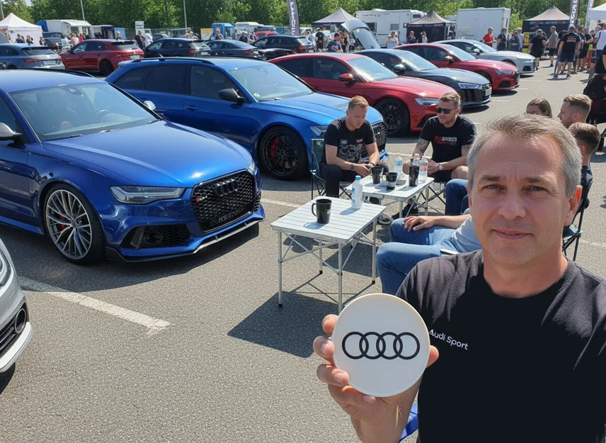 Đế lót ly logo AUDI sang trọng - Mẫu in 3D độc đáo cho dân mê xe - Image 1