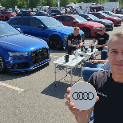 Đế lót ly logo AUDI sang trọng - Mẫu in 3D độc đáo cho dân mê xe