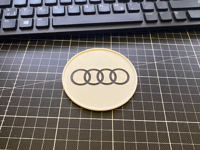 Đế lót ly logo AUDI sang trọng - Mẫu in 3D độc đáo cho dân mê xe - Image 2