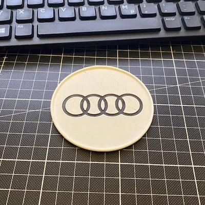 Đế lót ly logo AUDI sang trọng - Mẫu in 3D độc đáo cho dân mê xe