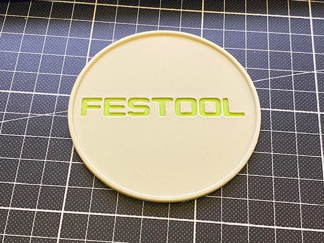 Đế lót ly FESTOOL (FESTOOL Coaster 80mm) - Phụ kiện in 3D độc đáo - Image 2