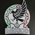 Mô hình logo đội tuyển bóng đá Mexico in 3D trang trí độc đáo - Thumbnail 3