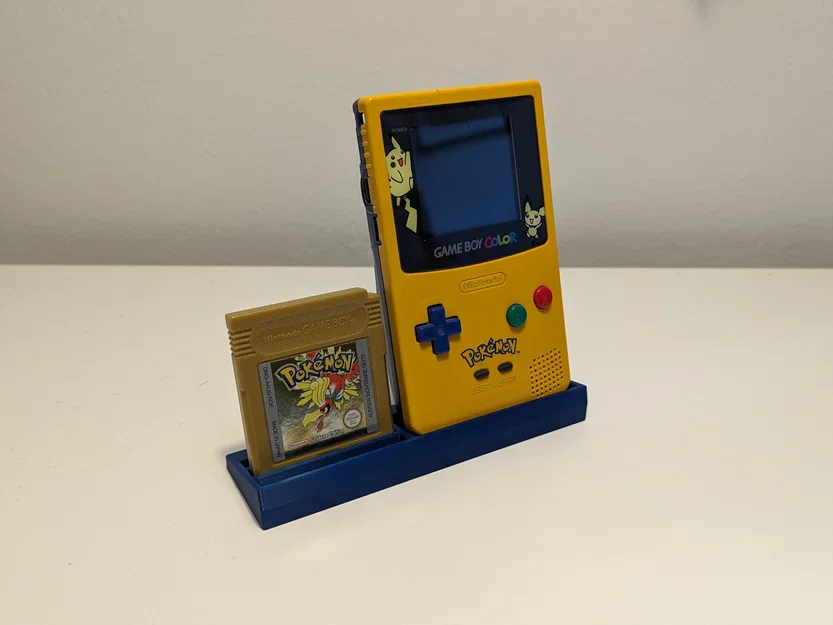 Giá đỡ Gameboy Color kết hợp khay để băng game in 3D - Image 1