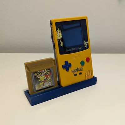 Giá đỡ Gameboy Color kết hợp khay để băng game in 3D