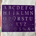 Stencil - Schablone ABC - Updated - Thumbnail 1
