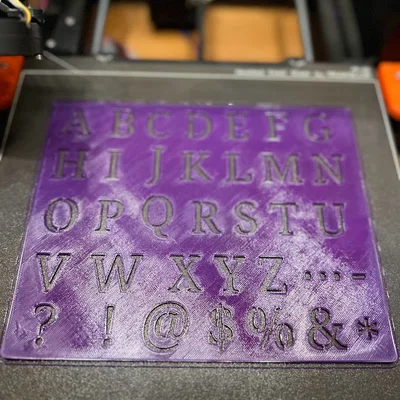 Stencil - Schablone ABC - Updated
