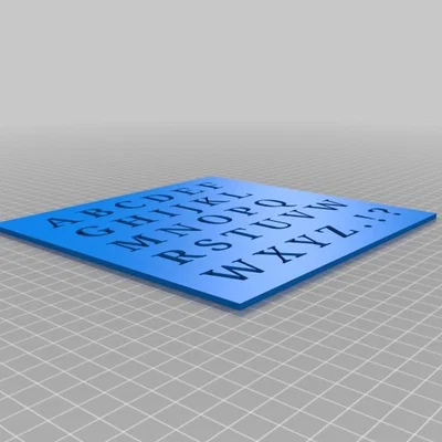 Stencil - Schablone ABC - Updated