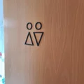 Bảng hiệu nhà vệ sinh tối giản (WC Door Sign) in 3D cực đẹp - Thumbnail 2