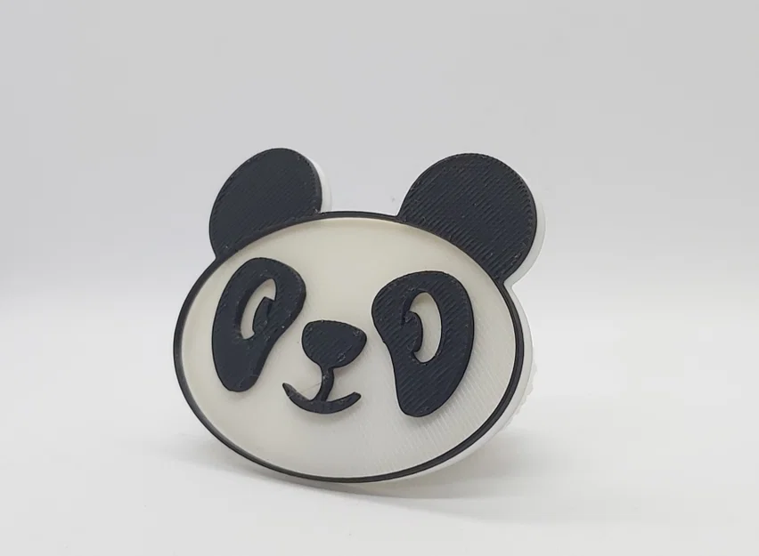 Mô hình 3D mặt gấu trúc Panda dễ thương - Dễ in cho người mới - Image 1