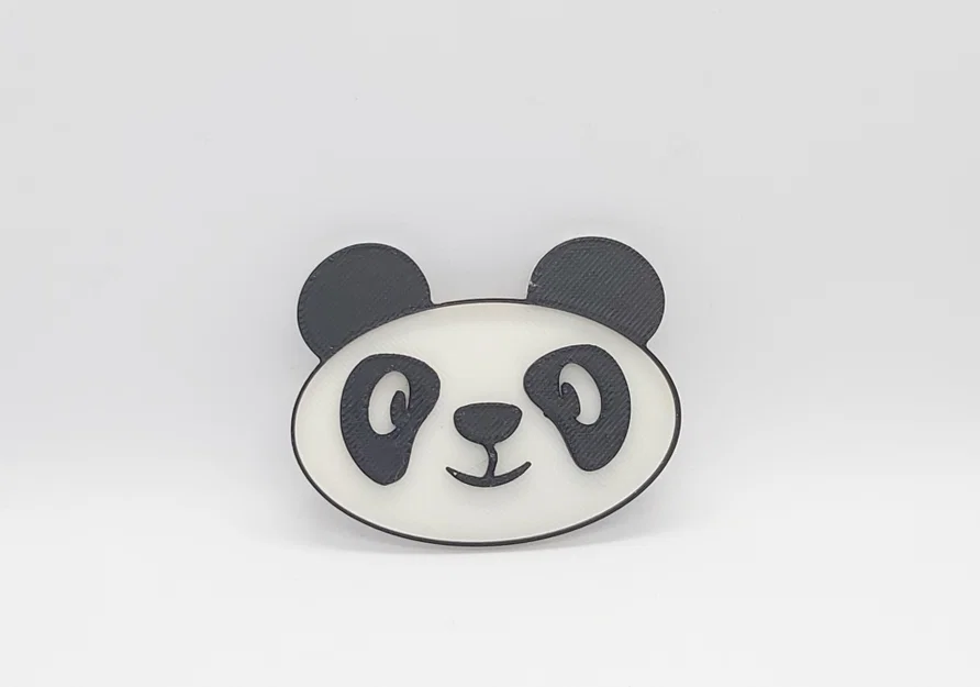 Mô hình 3D mặt gấu trúc Panda dễ thương - Dễ in cho người mới - Image 2