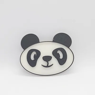 Mô hình 3D mặt gấu trúc Panda dễ thương - Dễ in cho người mới